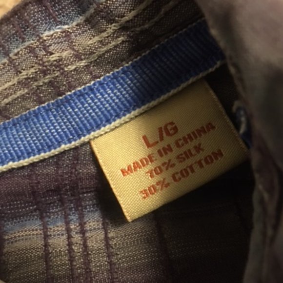 Men's Tommy Bahama S/S Shirt  Size Large   70% Silk/30 Cotton - Picture 6 of 6